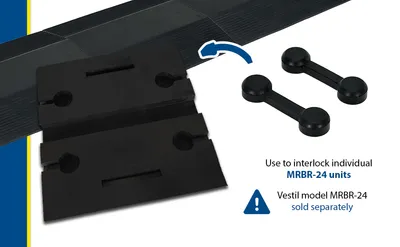 Vestil MRBR-CON molded rubber hose & cable crossover feature highlights