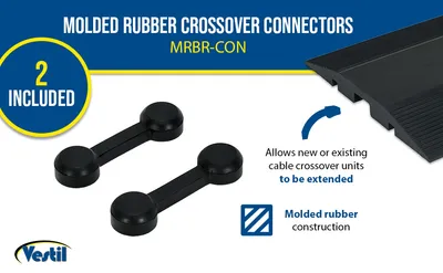 Vestil MRBR-CON molded rubber hose & cable crossover feature highlights