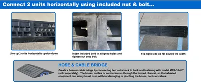 Vestil MRR-2310 multi-purpose ramp feature highlights