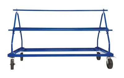 Vestil MSW-72-3 shrink wrap cart shown from an alternate angle