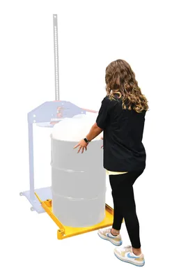 Vestil MTC-RB mechanical trash compactor shown from an alternate angle