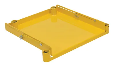 Vestil Steel Roll Out Base 800 Lb. Capacity For Manual Trash Compactor Yellow