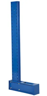 Vestil Steel Medium-Duty Single Sided Cantilever Uprights for 12 In. Arms 6 Ft. 8,100 Lb. Capacity Blue