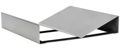 Vestil Steel V Block Manual Work Positioner Attachment 16 In. x 16 In. x 3-1/4 In. Silver
