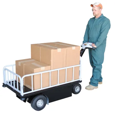 Vestil NE-CART-2 traction-drive cart shown from an alternate angle