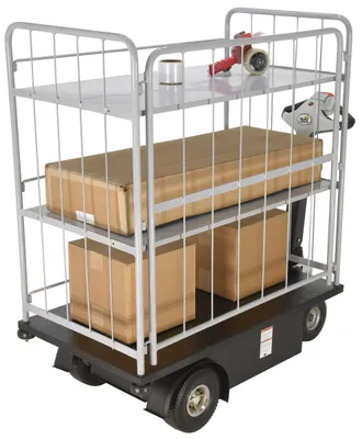 Vestil NE-CART-4 traction-drive cart shown from an alternate angle