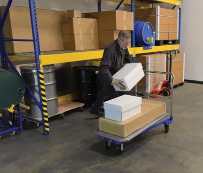 Vestil NPCT nesting platform cart shown from an alternate angle