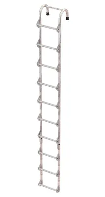 Vestil Galvanized Tank Access Ladder 10 Ft. 300 Lb. Capacity Silver