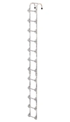 Vestil Galvanized Tank Access Ladder 12 Ft. 300 Lb. Capacity Silver