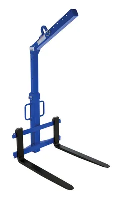 Vestil Steel Overhead Load Lifter Adjustable 42 In. Fork 2000 Lb. Capacity Blue