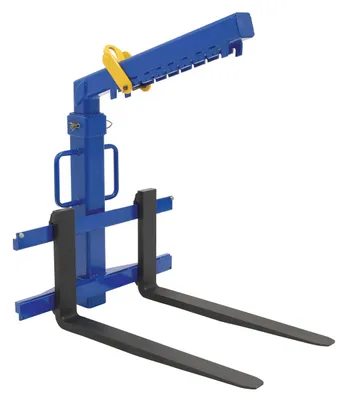 Vestil Steel Deluxe Overhead Load Lifter 42 In. Fork Length 4000 Lb. Capacity Blue