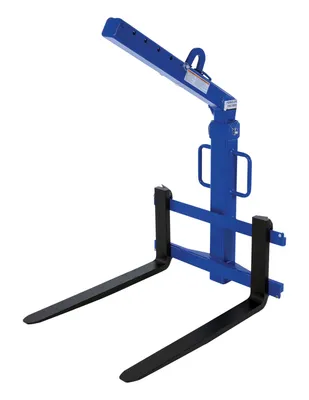 Vestil Steel Overhead Load Lifter Adjustable 42 In. Fork 4000 Lb. Capacity Blue