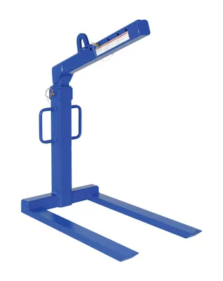 Vestil Steel Overhead Load Lifter Fixed 43-1/8 In. Fork 2000 Lb. Capacity Blue