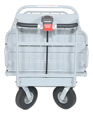 Vestil OROAD-1000 off-road traction drive powered cart shown from an alternate angle