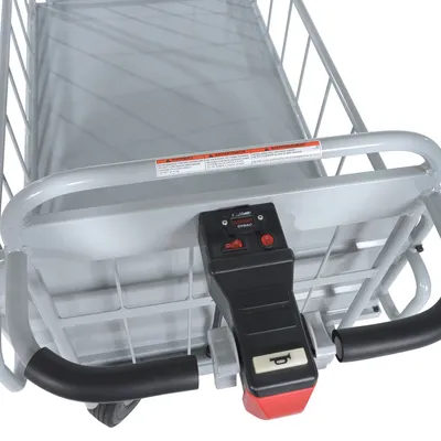 Vestil OROAD-1000 off-road traction drive powered cart shown from an alternate angle