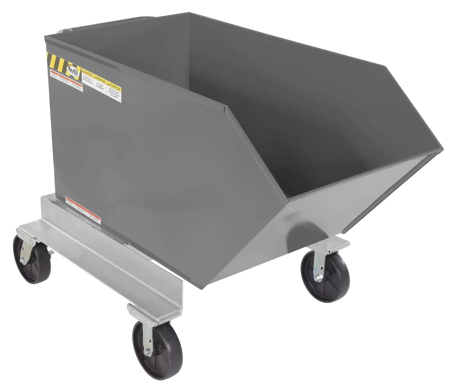 Vestil P-HOP-0.5-GYSG portable steel hopper