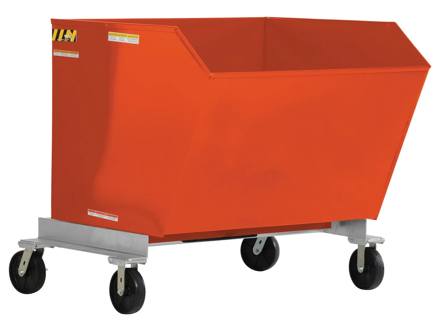 Vestil P-HOP-1.5-OR portable steel hopper