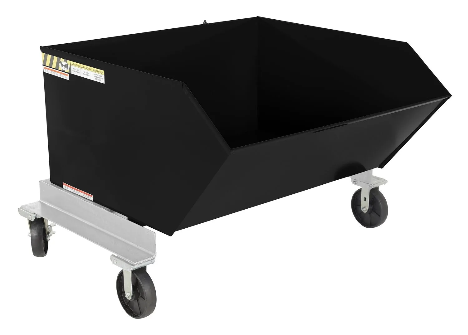Vestil P-HOP-1-BK portable steel hopper