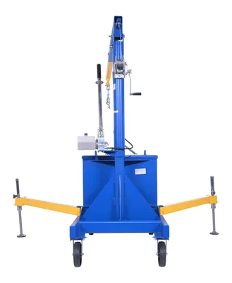 Vestil P-JIB-2 portable cantilever hoist shown from an alternate angle