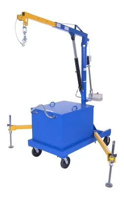Vestil Steel Portable Cantilever Hoist 113-3/8 In. x 35-11/16 In. x 89 In. 2000 Lb. Capacity Blue