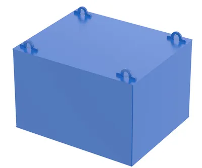 Vestil Steel Cantilever Hoist Ballast 16-1/2 In. x 27 In. x 24 In. 2000 Lb. Capacity Blue