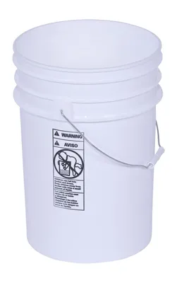 Vestil PAIL-6-PWS pail shown from an alternate angle