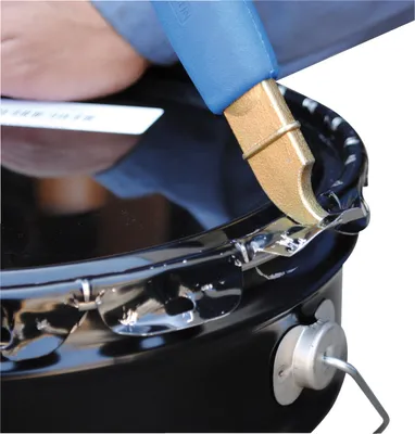 Vestil PAIL-PAL-UN steel pail pals (pail opener) shown from an alternate angle