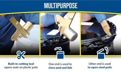 Vestil PAIL-PAL-UN steel pail pals (pail opener) feature highlights