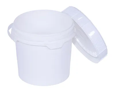 Vestil PAIL-SCR-35-W pail shown from an alternate angle