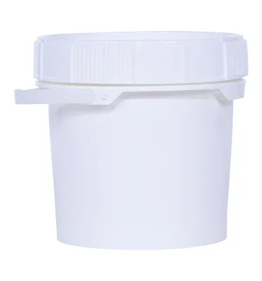 Vestil PAIL-SCR-35-W pail shown from an alternate angle