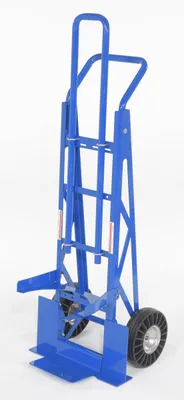 Vestil Steel Pail Hand Truck 16-13/16 In. x 20-9/16 In. x 55-3/4 In. 500 Lb. Capacity Blue