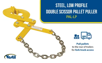 Vestil PAL-LP pallet puller feature highlights