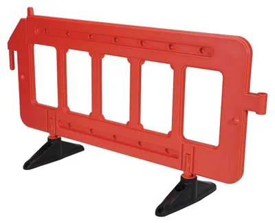 Vestil PBAR-72-O plastic barrier shown from an alternate angle