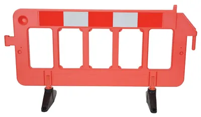 Vestil PBAR-72-O plastic barrier shown from an alternate angle