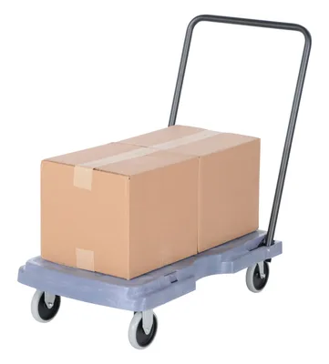 Vestil PC-25 versatile platform trucks with fold down handle shown from an alternate angle