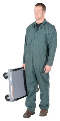 Vestil PC-60 versatile platform trucks with fold down handle shown from an alternate angle