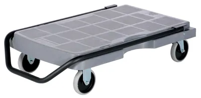 Vestil PC-60 versatile platform trucks with fold down handle shown from an alternate angle