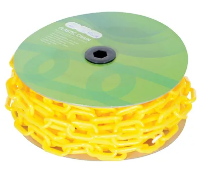 Vestil PCB-Y-CN plastic chain barricade shown from an alternate angle