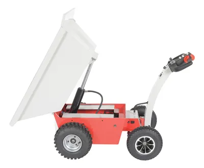 Vestil PDC-1000-33 powered dump cart shown from an alternate angle