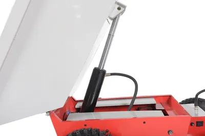 Vestil PDC-1000-33 powered dump cart shown from an alternate angle