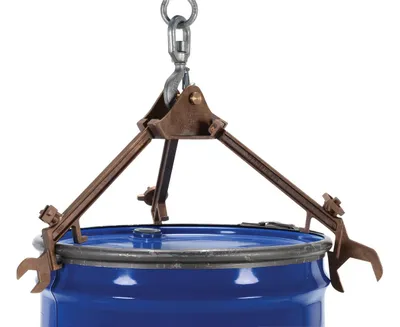 Vestil PDL-800-M-BR multi-purpose overhead drum lifters wrenche shown from an alternate angle
