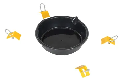 Vestil Plastic Drip Pan for Bucket/Pail Dolly For Use with Models PDOL