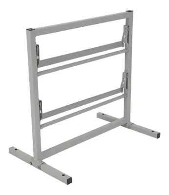 Vestil Steel Paper Dispenser Stand 2 Tiered 24 In. Roll Width 146 Lb. Capacity Gray