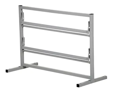 Vestil Steel Paper Dispenser Stand 2 Tiered 36 In. Roll Width 146 Lb. Capacity Gray