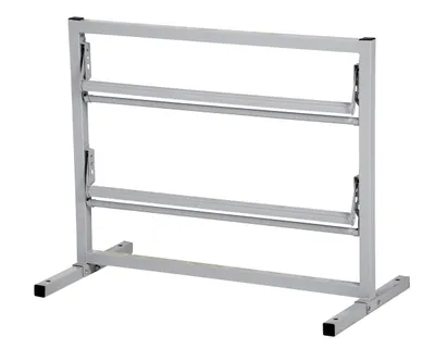 Vestil Steel Paper Dispenser Stand 2 Tiered 48 In. Roll Width 146 Lb. Capacity Gray