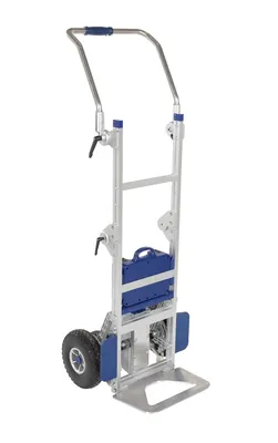 Vestil Aluminum Powered Stair Climber 22 In. x 21 In. x 61 In. 350 Lb. Capacity Blue