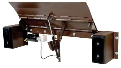 Vestil Steel Electric Edge-O-Dock Leveler 26-3/4 In. x 98 In. x 27-1/2 In. 15,000 Lb. Capacity Brown