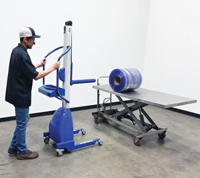 Vestil PEL-S versatile quick lift shown from an alternate angle