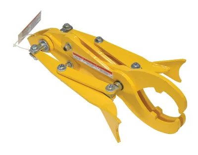 Vestil Steel Heavy Duty Pipe Grab For Steel Pipes 27 In. x 8-3/8 In. x 18-3/4 In. 600 Lb. Capacity Yellow