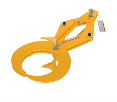 Vestil Steel Heavy Duty Pipe Grab For Steel Pipes 37 In. x 13-1/4 In. x 24-5/8 In. 1000 Lb. Capacity Yellow